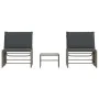 Liegestühle mit Tisch, 2 Stück, aus grauem synthetischem Rattan. von vidaXL, Liegen - Ref: Foro24-368424, Preis: 187,24 €, Ra...