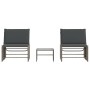 Liegestühle mit Tisch, 2 Stück, aus grauem synthetischem Rattan. von vidaXL, Liegen - Ref: Foro24-368424, Preis: 173,50 €, Ra...