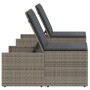 Liegestühle mit Tisch, 2 Stück, aus grauem synthetischem Rattan. von vidaXL, Liegen - Ref: Foro24-368424, Preis: 173,50 €, Ra...