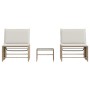 Liegestühle mit Tisch, 2 Stück, aus synthetischem Rattan in Beige. von vidaXL, Liegen - Ref: Foro24-368426, Preis: 202,89 €, ...