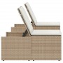 Liegestühle mit Tisch, 2 Stück, aus synthetischem Rattan in Beige. von vidaXL, Liegen - Ref: Foro24-368426, Preis: 202,89 €, ...