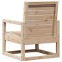 Silla de jardín madera maciza de pino 57,5x63x76 cm