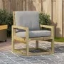 Silla de jardín madera de pino impregnada 57,5x63x76 cm de vidaXL, Sillas de jardín - Ref: Foro24-832551, Precio: 61,40 €, De...