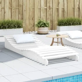 Massive Sonnenliege aus weißem Kiefernholz 205x80x31,5 cm von vidaXL, Liegen - Ref: Foro24-832585, Preis: 104,64 €, Rabatt: %