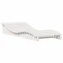 Massive Sonnenliege aus weißem Kiefernholz 205x80x31,5 cm von vidaXL, Liegen - Ref: Foro24-832585, Preis: 104,64 €, Rabatt: %
