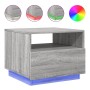 Mesa de centro con luces LED gris Sonoma 50x49x40 cm de vidaXL, Mesas de centro - Ref: Foro24-839831, Precio: 55,42 €, Descue...