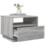 Mesa de centro con luces LED gris Sonoma 50x49x40 cm de vidaXL, Mesas de centro - Ref: Foro24-839831, Precio: 55,42 €, Descue...