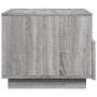 Mesa de centro con luces LED gris Sonoma 50x49x40 cm de vidaXL, Mesas de centro - Ref: Foro24-839831, Precio: 55,42 €, Descue...