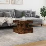 LED-beleuchteter Couchtisch aus geräucherter Eiche, 50x50x40 cm. von vidaXL, Couchtisch - Ref: Foro24-839844, Preis: 75,30 €,...