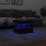 LED-beleuchteter Couchtisch aus geräucherter Eiche, 50x50x40 cm. von vidaXL, Couchtisch - Ref: Foro24-839844, Preis: 75,30 €,...