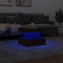 Mesa de centro con luces LED marrón roble 50x50x40 cm by vidaXL, Coffee table - Ref: Foro24-839846, Price: 66,80 €, Discount: %