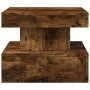 LED-beleuchteter Couchtisch aus geräucherter Eiche, 50x50x40 cm. von vidaXL, Couchtisch - Ref: Foro24-839844, Preis: 51,55 €,...