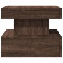 Mesa de centro con luces LED marrón roble 50x50x40 cm by vidaXL, Coffee table - Ref: Foro24-839846, Price: 66,80 €, Discount: %