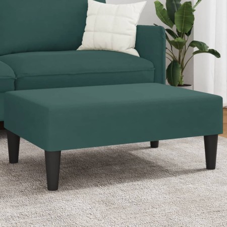 Reposapiés de terciopelo verde oscuro 77x55x31 cm by vidaXL, Ottomans - Ref: Foro24-379559, Price: 70,01 €, Discount: %