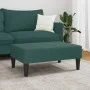 Samt-Dunkelgrün Fußstütze 77x55x31 cm von vidaXL, Osmanen - Ref: Foro24-379559, Preis: 70,01 €, Rabatt: %
