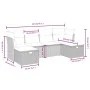 Set de sofás de jardín 6 piezas y cojines ratán sintético negro de vidaXL, Conjuntos de jardín - Ref: Foro24-3263232, Precio:...