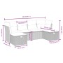 Set de sofás de jardín 6 piezas y cojines ratán sintético negro by vidaXL, Garden sets - Ref: Foro24-3263232, Price: 323,63 €...
