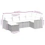 Gartenmöbel-Set, 6-teilig, mit grauen Polstern aus synthetischem Rattan. von vidaXL, Gartensets - Ref: Foro24-3263486, Preis:...