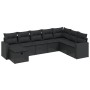 Set de sofás de jardín 8 piezas y cojines ratán sintético negro by vidaXL, Garden sets - Ref: Foro24-3263581, Price: 510,70 €...