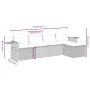 Juego de sofás jardín con cojines beige mezcla 5 pzas ratán PE by vidaXL, Garden sets - Ref: Foro24-3263775, Price: 308,84 €,...