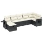 Set de comedor de jardín 7 pzas y cojines ratán sintético negro by vidaXL, Garden sets - Ref: Foro24-3263812, Price: 397,82 €...