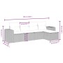 Gartenmöbel-Set 5-teilig mit schwarzen Polstern aus synthetischem Rattan von vidaXL, Gartensets - Ref: Foro24-3264392, Preis:...