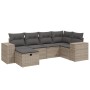 Set de muebles de jardín 6 pzas y cojines ratán sintético gris by vidaXL, Garden sets - Ref: Foro24-3264416, Price: 386,63 €,...