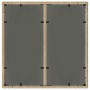 Gartentisch mit Glasoberfläche, PE-Rattan in Beige, 90x90x75 cm. von vidaXL, Gartentische - Ref: Foro24-365527, Preis: 106,10...