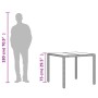 Mesa de jardín superficie de vidrio ratán PE negro 90x90x75 cm by vidaXL, Garden tables - Ref: Foro24-365525, Price: 103,93 €...