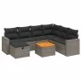 Gartensofa-Set, 8-teilig, mit grauen Kissen aus synthetischem Rattan. von vidaXL, Gartensets - Ref: Foro24-3264854, Preis: 45...