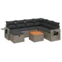 Set de sofás de jardín 8 pzas y cojines ratán sintético gris by vidaXL, Garden sets - Ref: Foro24-3264966, Price: 462,58 €, D...