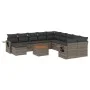 Set de sofás de jardín 12 pzas con cojines ratán sintético gris by vidaXL, Modular outdoor sofas - Ref: Foro24-3224863, Price...