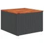 Set de sofás de jardín 6 piezas y cojines ratán sintético negro by vidaXL, Garden sets - Ref: Foro24-3226818, Price: 401,08 €...