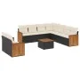 Set de sofás de jardín 10 pzas cojines ratán sintético negro by vidaXL, Garden sets - Ref: Foro24-3227785, Price: 604,99 €, D...