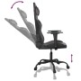 Silla gaming de masaje cuero sintético negro y gris