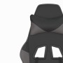 Silla gaming de masaje cuero sintético negro y gris