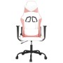 Gaming-Massagestuhl aus weißem und rosa Kunstleder von vidaXL, Gaming-Stühle - Ref: Foro24-345408, Preis: 114,43 €, Rabatt: %