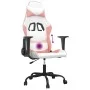 Silla gaming de masaje cuero sintético blanco y rosa by vidaXL, Gaming chairs - Ref: Foro24-345408, Price: 113,52 €, Discount: %