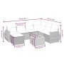 Set de sofás de jardín 8 piezas y cojines ratán sintético negro de vidaXL, Conjuntos de jardín - Ref: Foro24-3265073, Precio:...