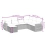 Gartensofa-Set mit beige gemischten Kissen, 7-teilig, aus PE-Rattan. von vidaXL, Gartensets - Ref: Foro24-3264145, Preis: 453...