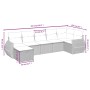 Set de sofás de jardín 7 piezas con cojines ratán PE gris by vidaXL, Garden sets - Ref: Foro24-3264126, Price: 439,28 €, Disc...