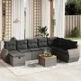 Gartenmöbel-Set 9-teilig mit grauen Polstern aus synthetischem Rattan von vidaXL, Gartensets - Ref: Foro24-3265099, Preis: 54...