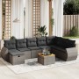 Gartenmöbel-Set 9-teilig mit grauen Polstern aus synthetischem Rattan von vidaXL, Gartensets - Ref: Foro24-3265099, Preis: 54...