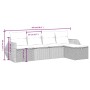 Gartenmöbel-Set 5-teilig mit schwarzen Polstern aus synthetischem Rattan von vidaXL, Gartensets - Ref: Foro24-3264082, Preis:...