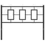 Black metal headboard 107 cm by vidaXL, Headboards and footboards - Ref: Foro24-374271, Price: 35,92 €, Discount: %