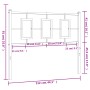 Schwarzes Metallkopfteil, 107 cm von vidaXL, Kopf- und Fußteile - Ref: Foro24-374271, Preis: 36,52 €, Rabatt: %