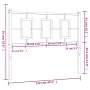 Schwarzes Metallkopfteil, 107 cm von vidaXL, Kopf- und Fußteile - Ref: Foro24-374271, Preis: 36,52 €, Rabatt: %
