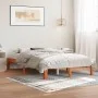 Solid pine wood bed frame in brown wax finish 120x200 cm by vidaXL, Beds and slatted bases - Ref: Foro24-844170, Price: 100,9...