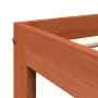 Solid pine wood bed frame in brown wax finish 120x200 cm by vidaXL, Beds and slatted bases - Ref: Foro24-844170, Price: 100,9...