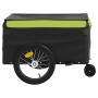 Remolque para bicicleta hierro negro y verde 45 kg